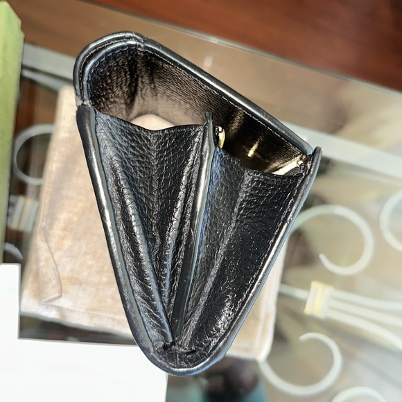 Gucci Marmont Bicolor Medium Compact wallet Supreme Canvas 🌟 Full Set 🌟 - Picture 8 of 14